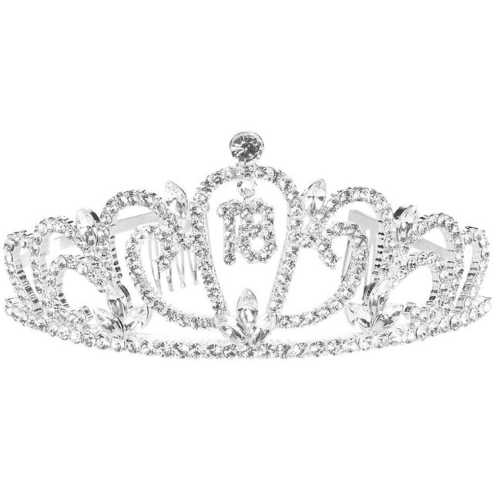 NEW Rhinestone18th‎ Celebration Birthday Tiara Birthday Headband  Princess Crown